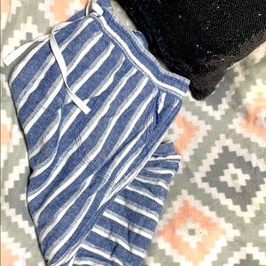 Mid-Rise Wide-Leg Linen Pants for Women